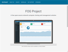 Tablet Screenshot of fogproject.org